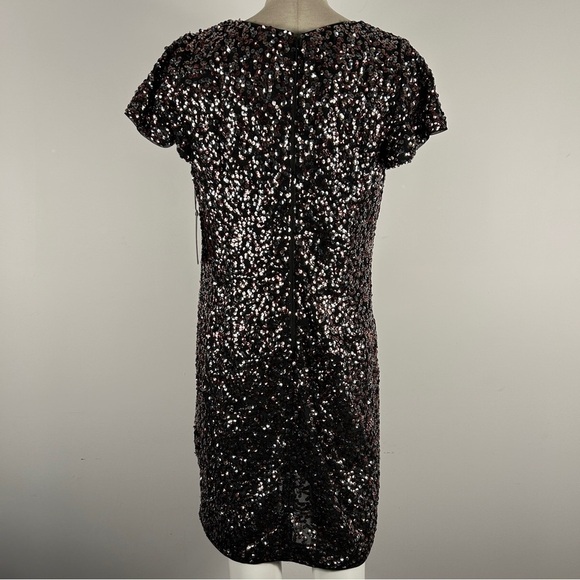 Vince Camuto Sparkling Black and Pink Mini Dress - Picture 5 of 15